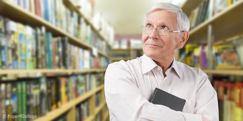 Old Man with Book