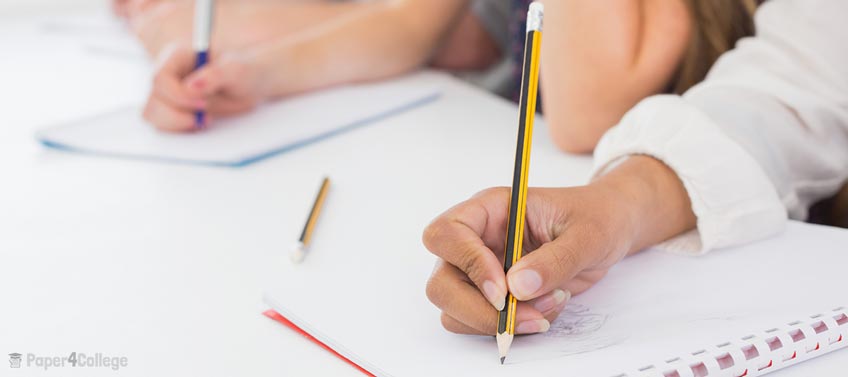 Student Taking Notes