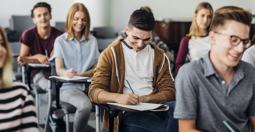 Writing at lecture