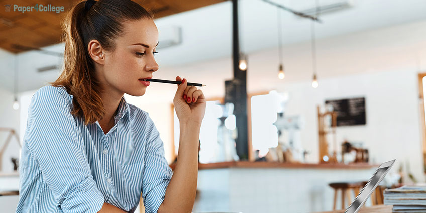 Young Woman Writing